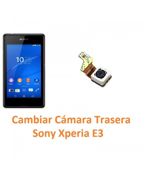 Cambiar Cámara Trasera Sony Xperia E3 E3 Dual - Imagen 1