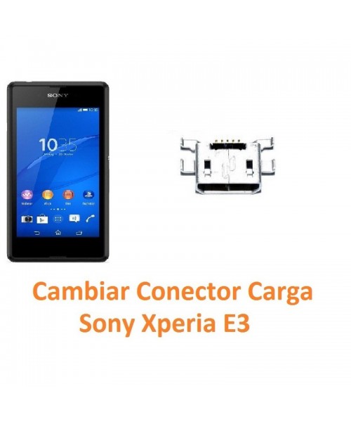 Cambiar Conector Carga Sony Xperia E3 E3 Dual - Imagen 1