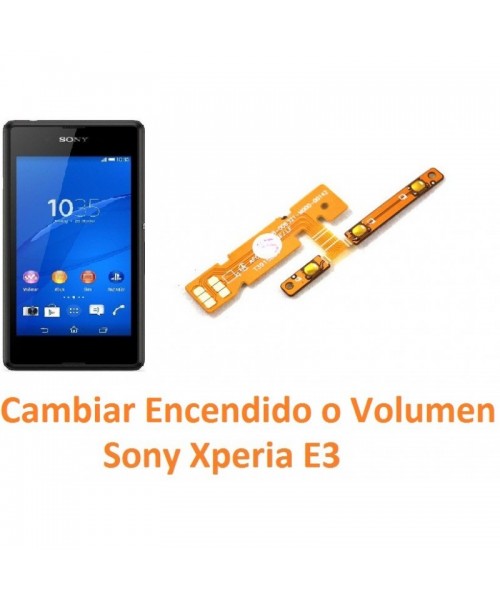 Cambiar Botón Encendido y Volumen Sony Xperia E3 E3 Dual - Imagen 1