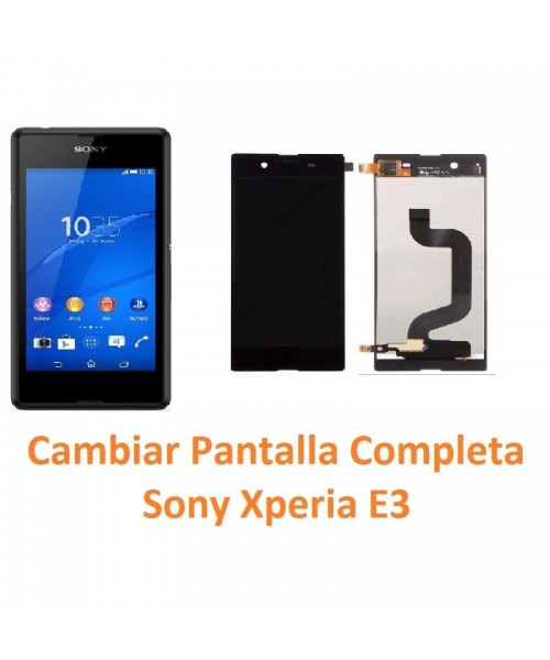 Cambiar Pantalla Completa Táctil y Lcd Sony Xperia E3 E3 Dual - Imagen 1