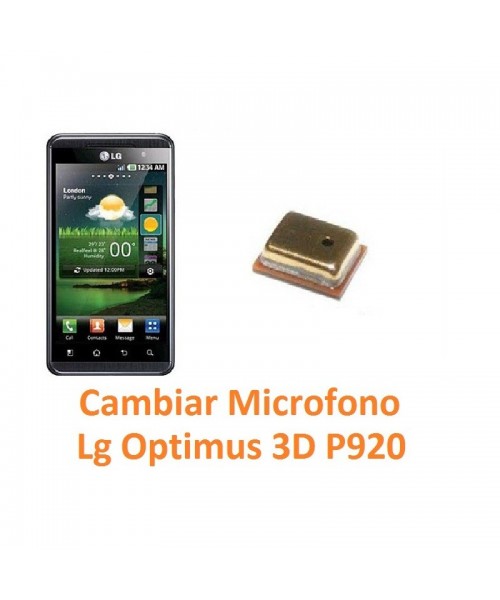 Cambiar Micrófono Lg Optimus 3D P920 - Imagen 1