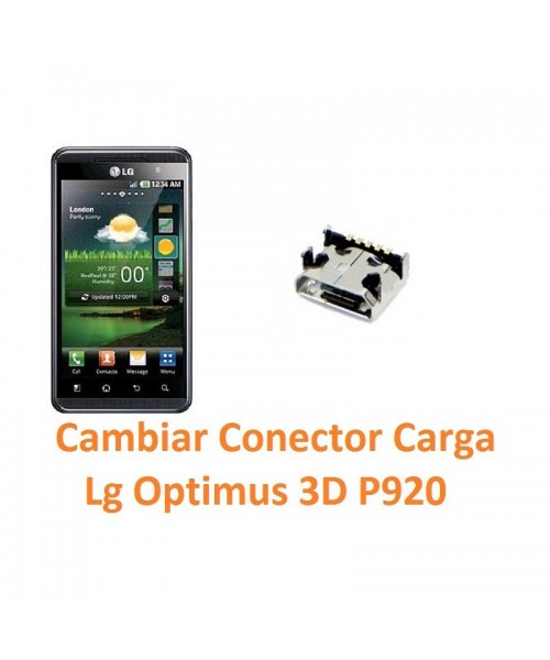 Cambiar Conector Carga Lg Optimus 3D P920 - Imagen 1