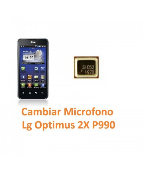 Cambiar Micrófono Lg Optimus 2X P990 - Imagen 1