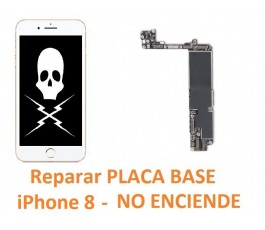 Reparar placa base iPhone 8...