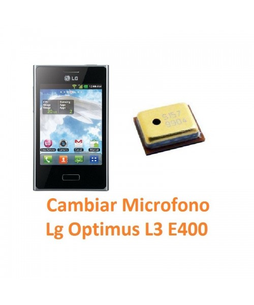 Cambiar Micrófono Lg Optimus L3 E400 - Imagen 1