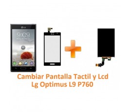 Cambiar Pantalla Táctil y Lcd Lg Optimus L9 P760 - Imagen 1