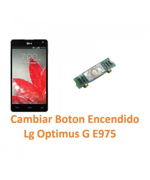 Cambiar Botón Encendido Lg Optimus G E975 - Imagen 1