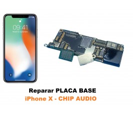 Reparar placa base iPhone X...