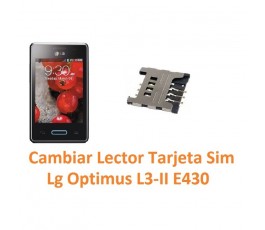 Cambiar Lector Tarjeta Sim Lg Optimus L3-II E430 - Imagen 1