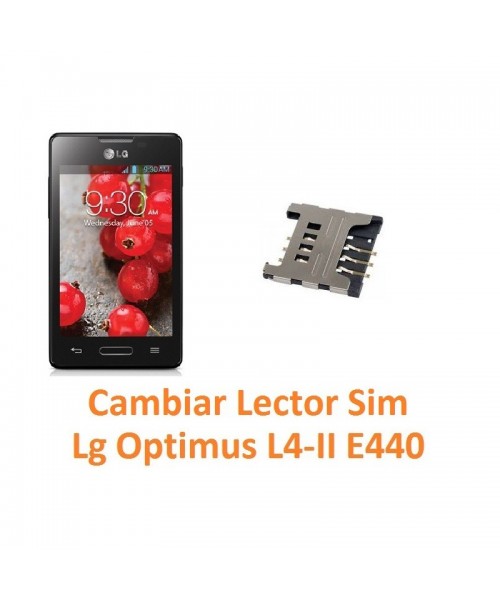 Cambiar Lector Tarjeta Sim Lg Optimus L4-II E440 - Imagen 1