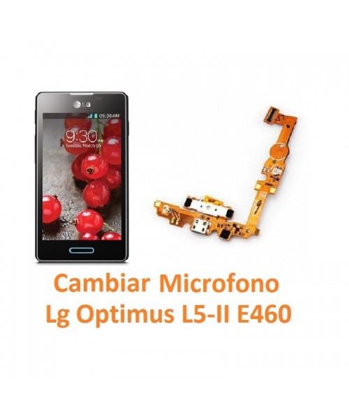 Cambiar Flex Micrófono Lg Optimus L5-II E460 - Imagen 1
