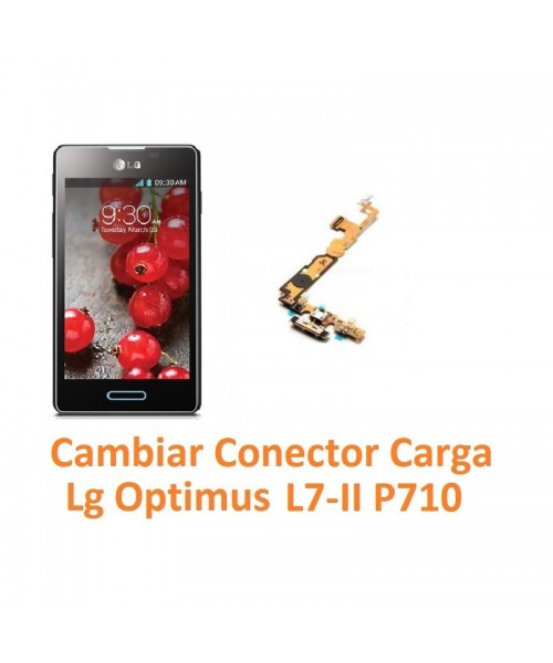 Cambiar Flex Conector Carga Lg Optimus L7-II P710 - Imagen 1