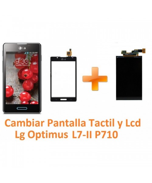 Cambiar Pantalla Táctil y Lcd Lg Optimus L7-II P710 - Imagen 1