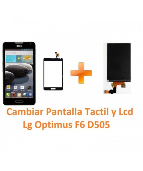 Cambiar Pantalla Táctil y Lcd Lg Optimus F6 D505 - Imagen 1