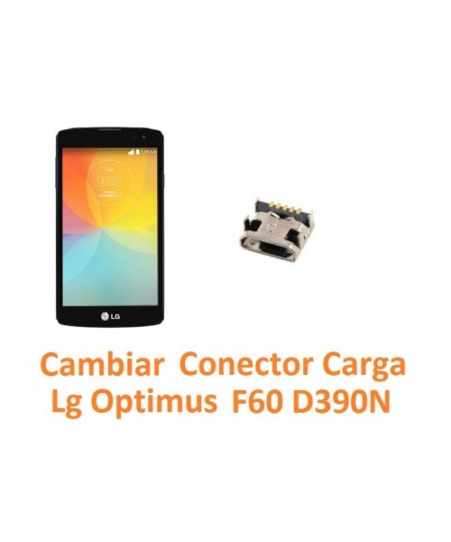 Cambiar Conector Carga Lg Optimus F60 D390N - Imagen 1