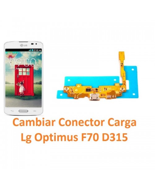 Cambiar Conector Carga Lg Optimus F70 D315 - Imagen 1
