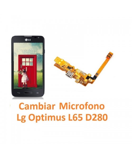 Cambiar Micrófono Lg Optimus L65 D280 - Imagen 1