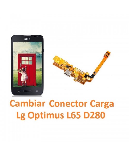 Cambiar Conector Carga Lg Optimus L65 D280 - Imagen 1
