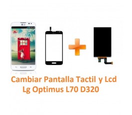 Cambiar Pantalla Táctil y Lcd Lg Optimus L70 D320 - Imagen 1