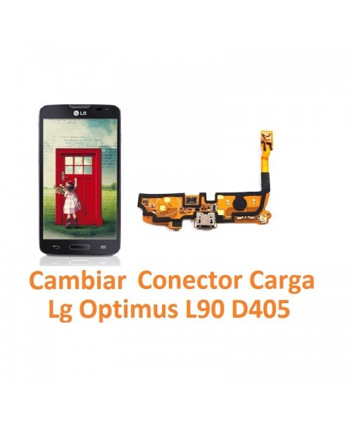 Cambiar Conector Carga Lg Optimus L90 D405 - Imagen 1