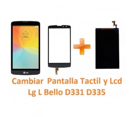 Cambiar Pantalla Táctil y Lcd Lg L Bello D331 D335 - Imagen 1