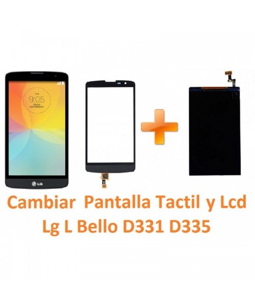 Cambiar Pantalla Táctil y Lcd Lg L Bello D331 D335 - Imagen 1