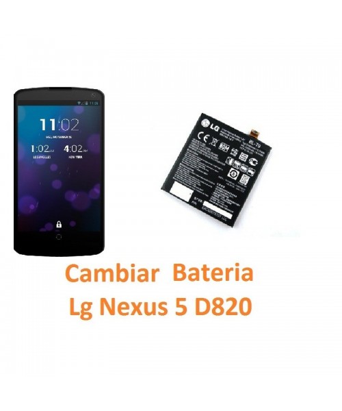 Cambiar Batería Lg Nexus 5 D820 - Imagen 1