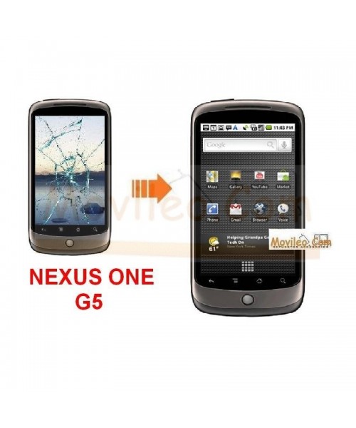 Cambiar la pantalla tactil (cristal) de Htc Nexus One G5 - Imagen 1
