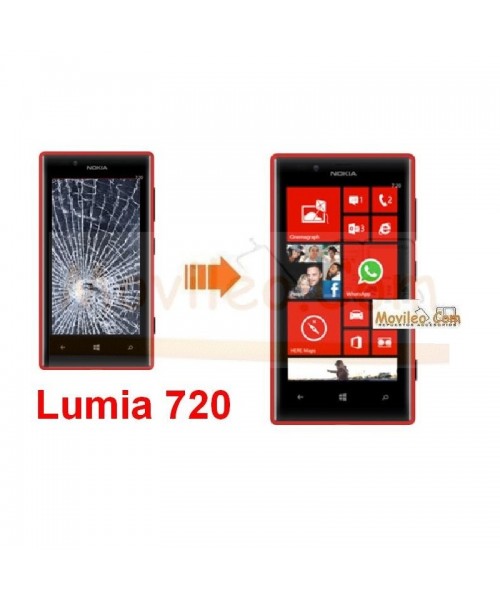 Cambiar Pantalla Completa  (lcd+tactil) Nokia Lumia 720 - Imagen 1