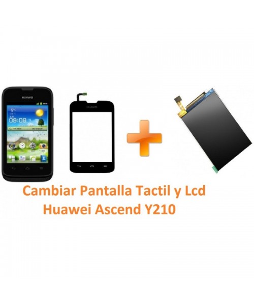 Cambiar Pantalla Táctil y Lcd Huawei Ascend Y210 - Imagen 1