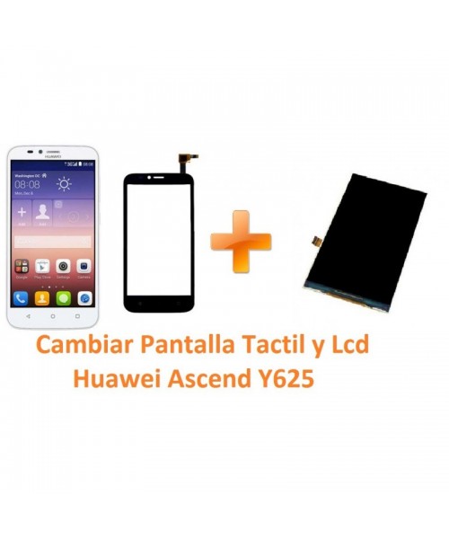 Cambiar Pantalla Táctil Cristal y Lcd Huawei Ascecnd Y625 - Imagen 1