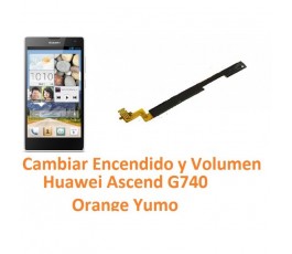 Cambiar Boton Encendido y Volumen Huawei Ascend G740 Orange Yumo - Imagen 1