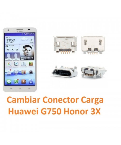 Cambiar Conector Carga Huawei Ascend G750 Honor 3X - Imagen 1