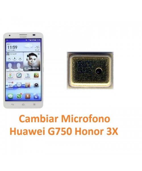 Cambiar Micrófono Huawei Ascend G750 Honor 3X - Imagen 1