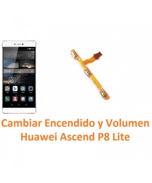 Cambiar Encendido y Volumen Huawei Ascend P8 Lite - Imagen 1